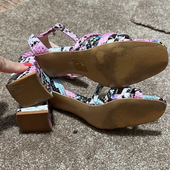 Moda In Pelle Snakeskin Sandals 6 - Picture 4 of 6
